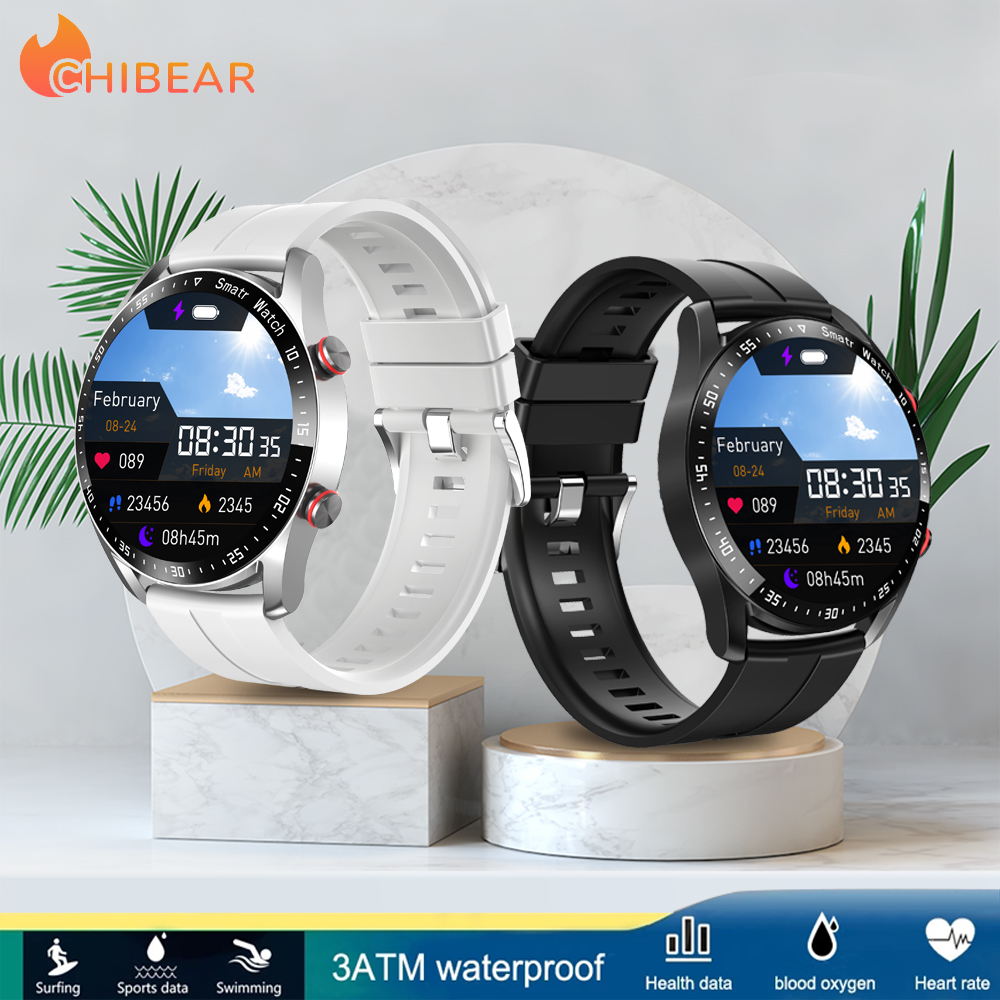 Chibear New Smart Watch Amoled Ecg Ppg Men Business Watch Sport Fitness