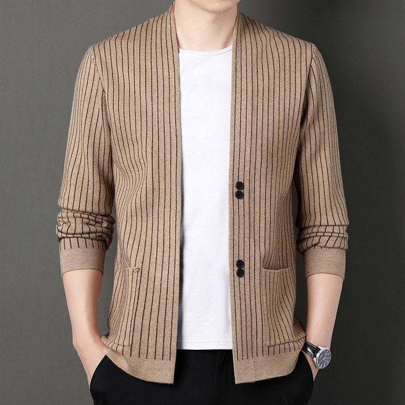 Mens thin sale knit cardigan