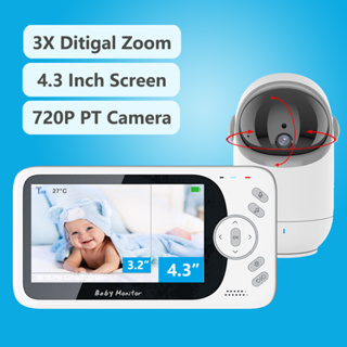 Baby Monitor Video with Camera 3.2 Inch , Smart Monitor with LCD Night  Vision