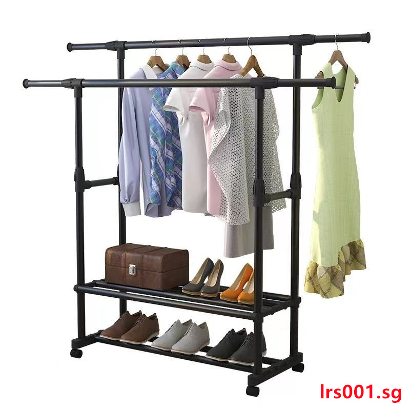 Balcony Clothes Hanger With Wheels Drying Rack Coat Rack Clothes Hanger