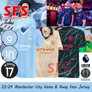 Man City Authentic 3rd Jersey 2023/24 with Custom Printing in Gift Box