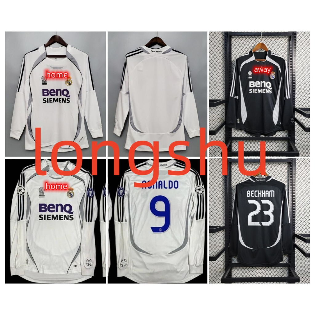 Soccer Jersey Jersey Real Madrid Shopee Retro Jersey 06 07 Real