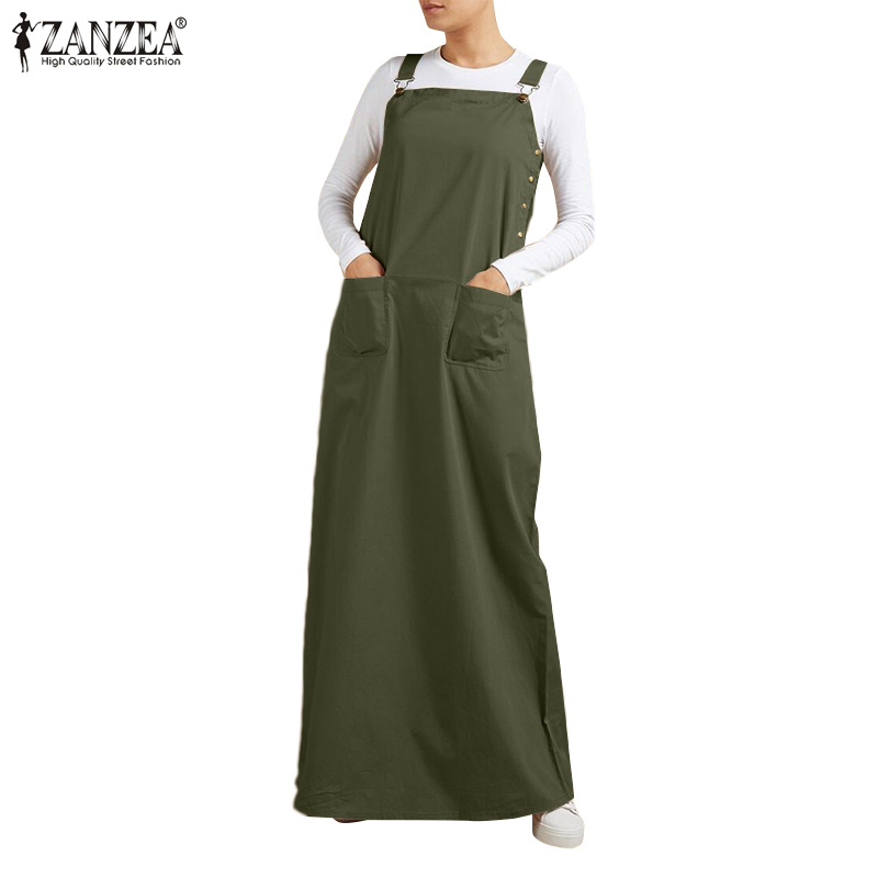 Ankle length pinafore outlet dress