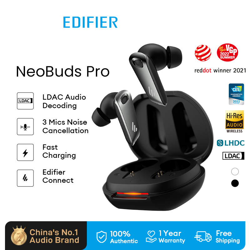 Edifier Neobuds Pro Bluetooth Earphone Wireless Earbuds Hi-Res Hybrid Active Noise Cancelling with LDAC&LHDC ear buds wireless earpiece TWS Bluetooth Earbuds Earphones