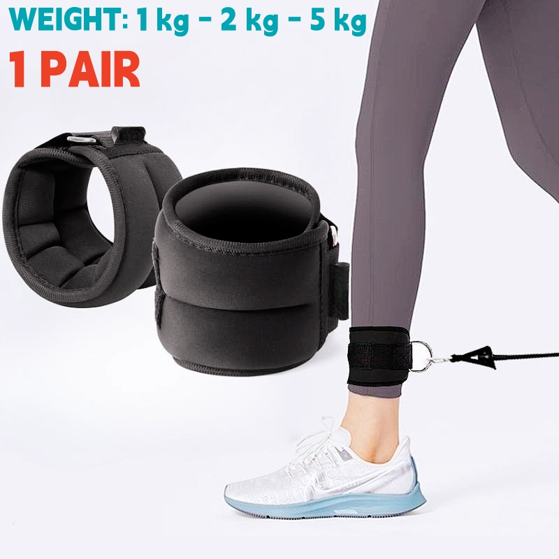 Wrist and ankle weights set, adjustable sandbags strapped leg weights ...