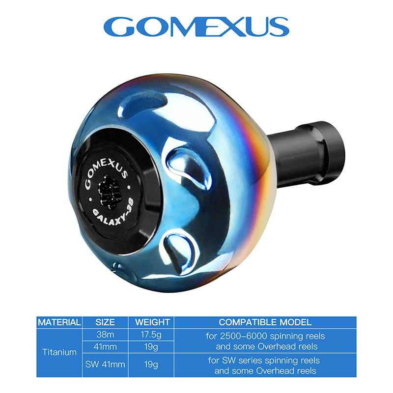Gomexus Galaxy 38 Titanium knob for shimano stella vanford daiwa