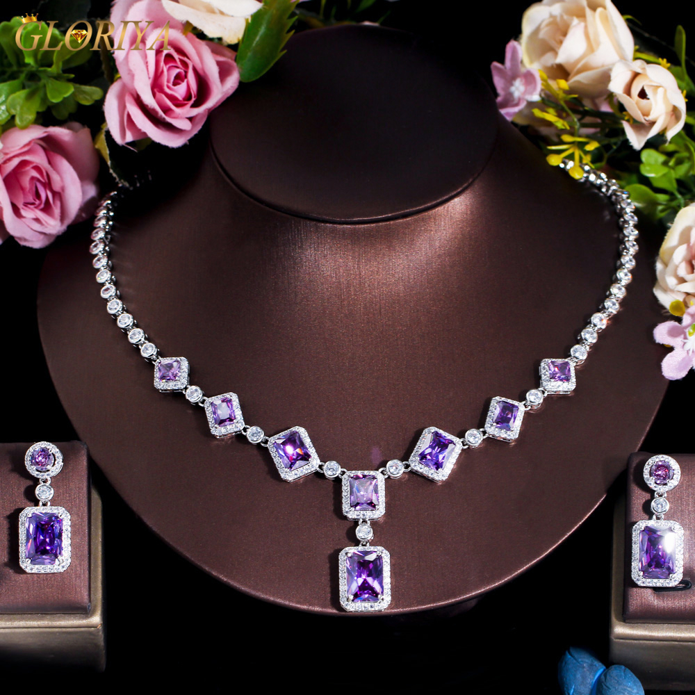 Purple hot sale diamond chain