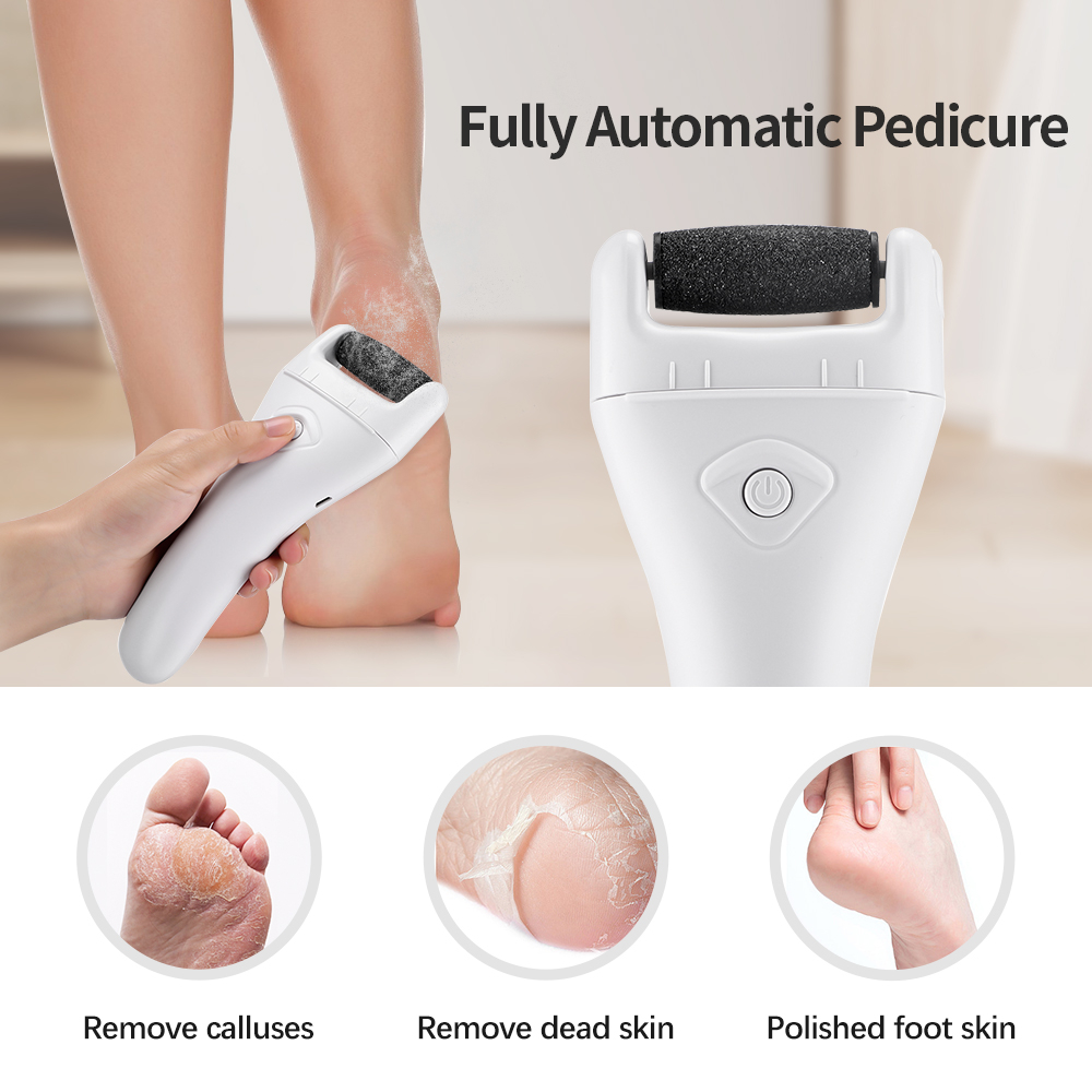 Dr.Pedi Callus Remover for Feet Electric Foot (Speed Adjustable) with 60pcs  Replacement Sandpaper Discs Professional Pedicure Foot File for Women Men