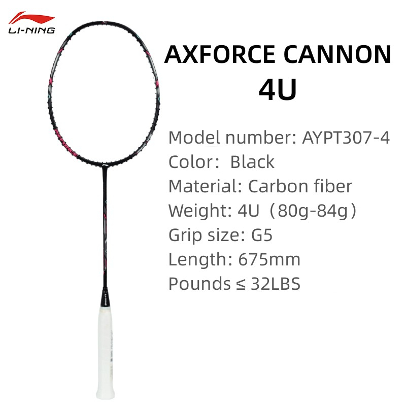 Li Ning AXFORCE CANNON Lightweight Offensive All Carbon Badminton