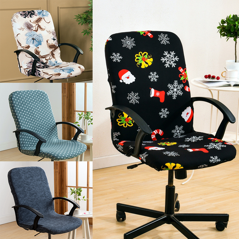 Office Rotating Computer Chair Cover Elastic Printed Chair Covers Anti dirty Washable Lift Seat Protector Case for Meeting Room Shopee Singapore