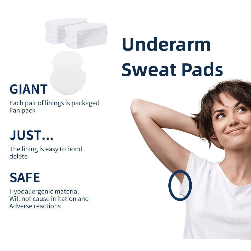 10PCS / Pack Antiperspirant Underarm Dress Sticker Pads Armpits Sweat