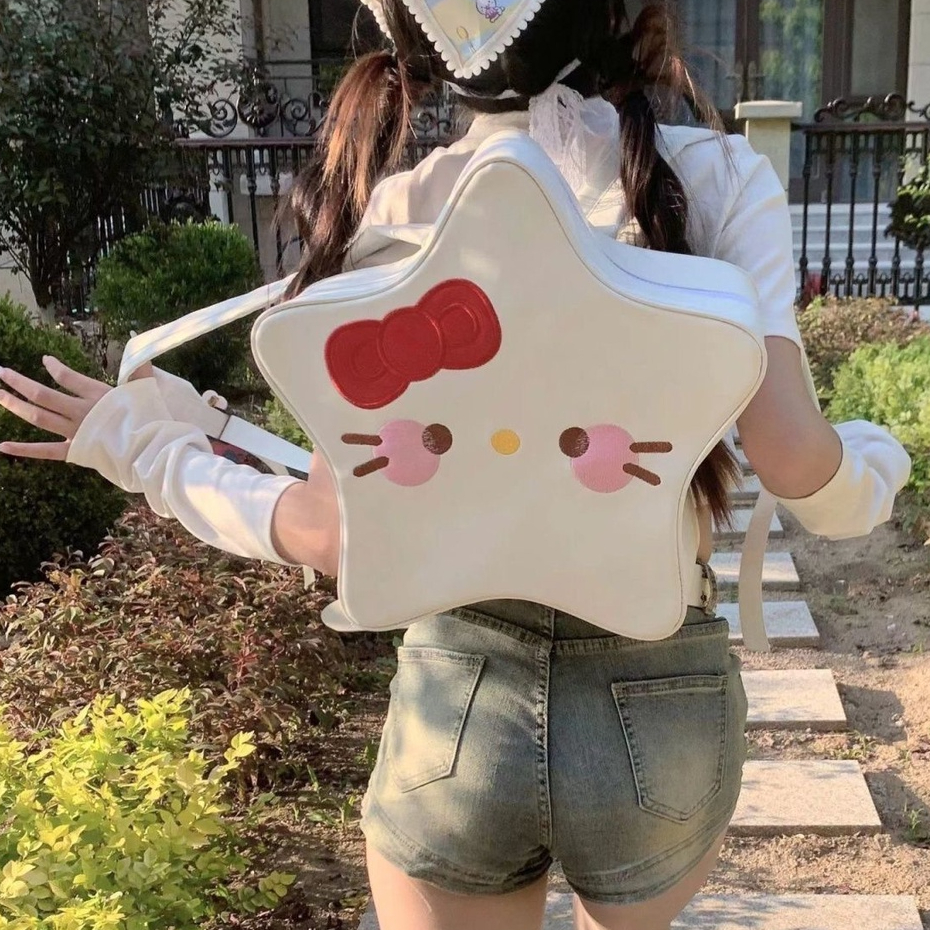 Hello kitty leather outlet backpack