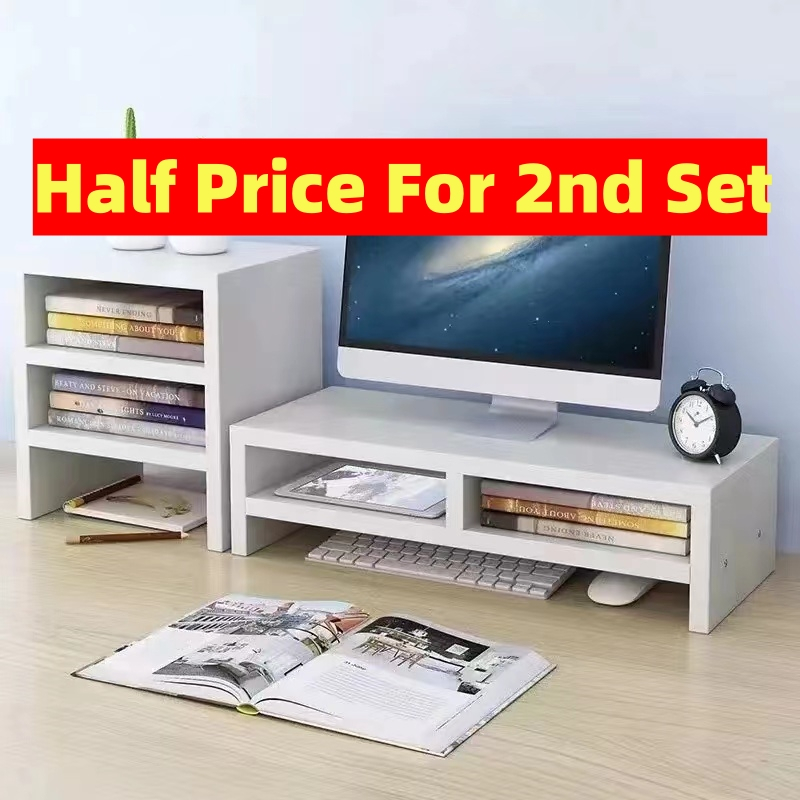 【Half Price For 2nd Pc】Wooden Laptop Riser Monitor Stand Riser Computer ...