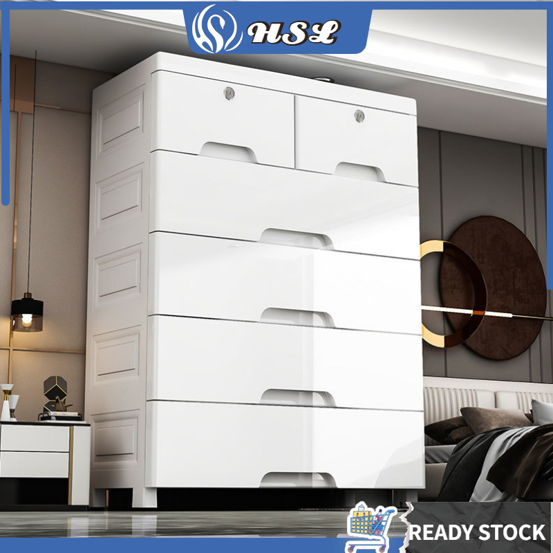 HSL Storage drawer plastic drawer 5/6/7 layers chest of