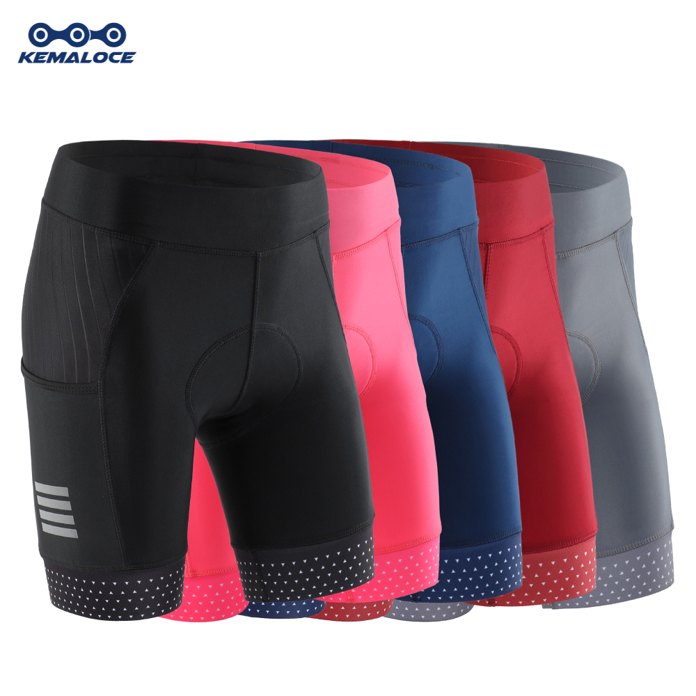 KEMALOCE Women Cycling Shorts 2024 Black Pink Breathable Summer Bicycle Shorts Female 5D Gel Pad Pocket Lady Bike Shorts Shopee Singapore