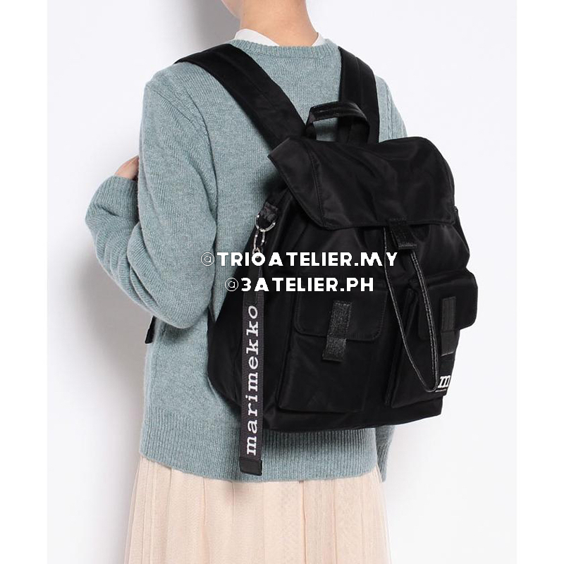 Marimekko Everything Backpack L Solid Black