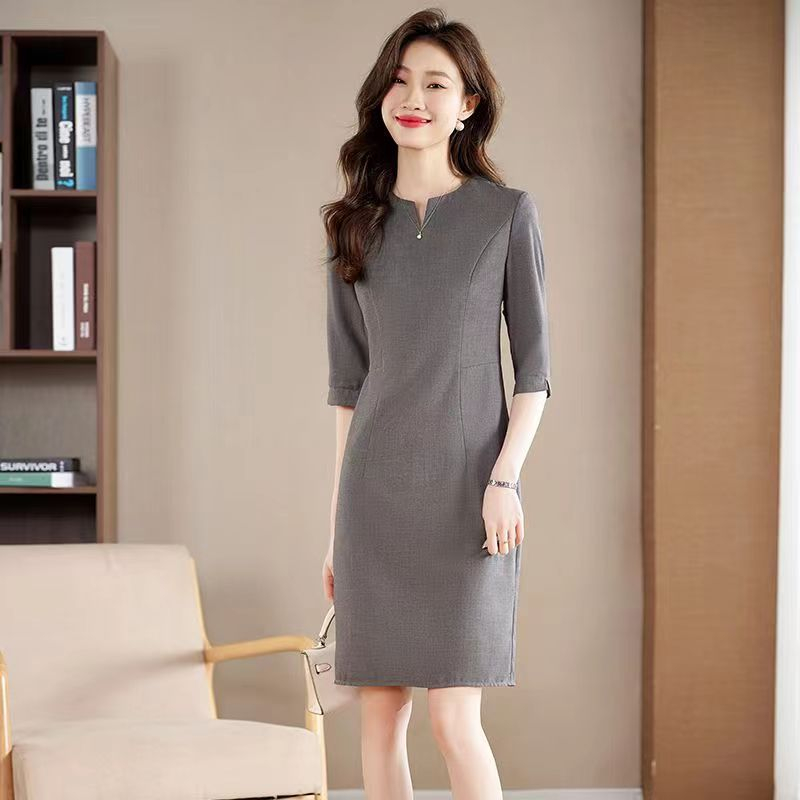 chinese dress ladies Womens Elegant Bodycon Dresses Spring Cap Sleeve Business Casual Outfits  Midi Wear to Work Dress Ladies Pencil Dress Blue S at Amazon Women's  Clothing store