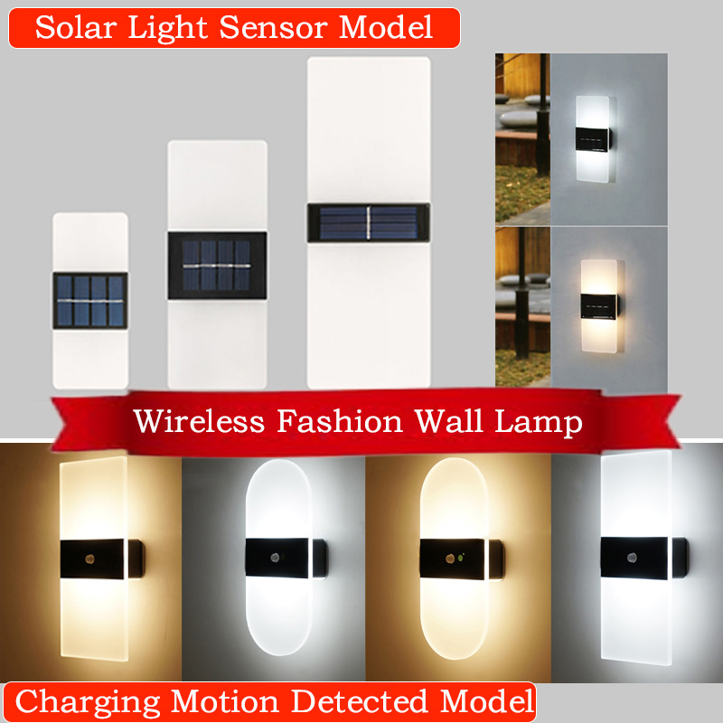 Ready Stock Rechargeable wall wall light wireless,Bedside