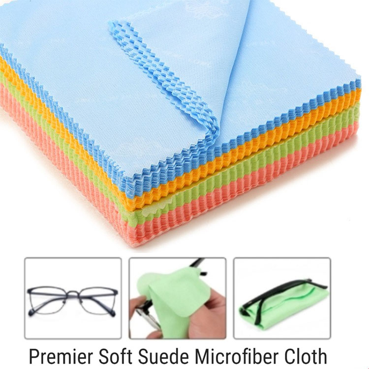 1PCS Colourful Fibre Sunglasses/Eyeglasses Cleaning Cloth Microfibre