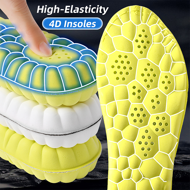 Latex Sport Insoles Soft High Elasticity Shoe Pads Orthotic Breathable