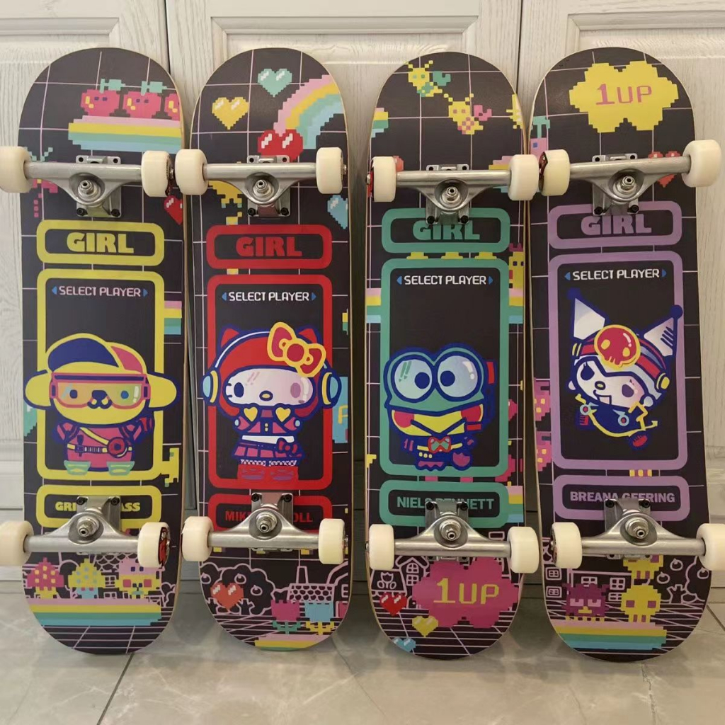 HELLO KITTY GIRL skateboard FULL SET PRO skateboard | Shopee