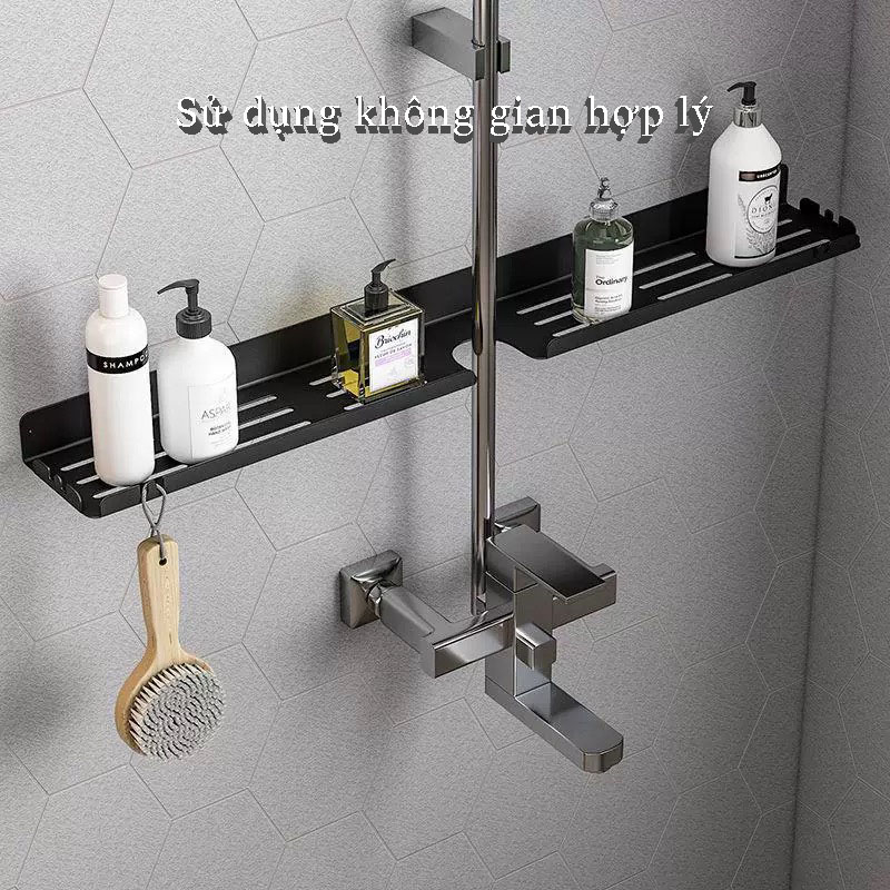 IKEE Toilet Mirror Storage Rack Toiletries Holder Restroom Accessories Wall Mounted Bathroom