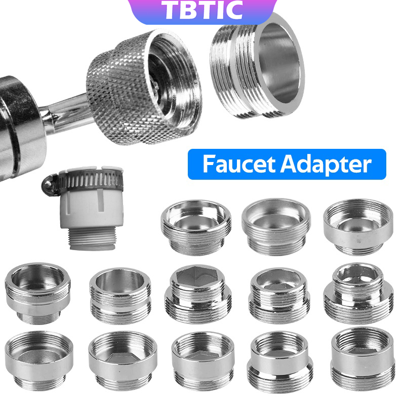 TBTIC Faucet Adaptor Tap Adapter Internal External Thread Anti-Splash ...