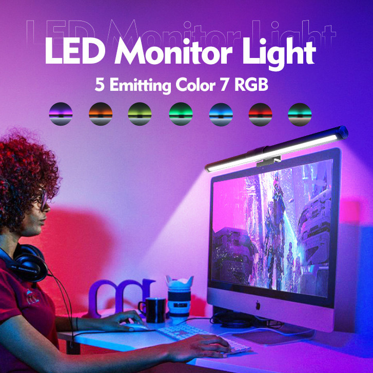 CANMEIJIA Computer Monitor Light bar Adjustable Reading Light Curved