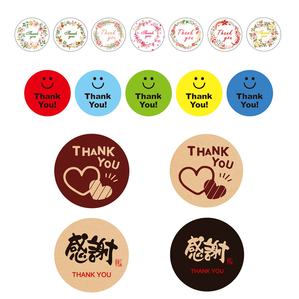 Thank You Round Seal Label Sticker Shopee Singapore