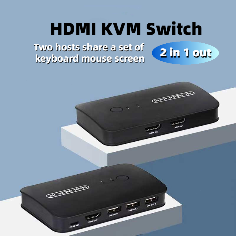 HDMI KVM Switch 2 to 1 4 to 1 Multi computer control with KVM cable
