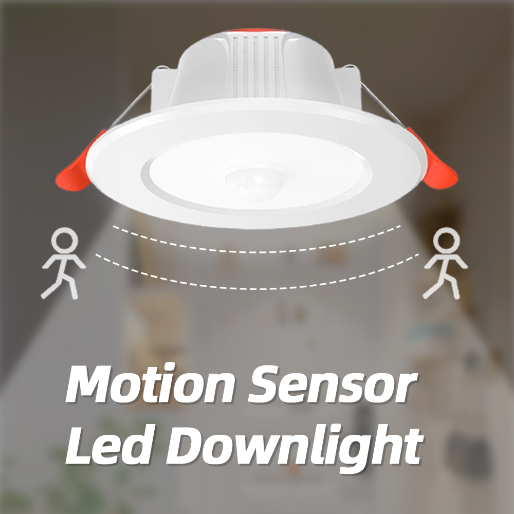 Smart PIR Motion Sensor / Radar Sensor Recessed LED Downlight 9W 12W