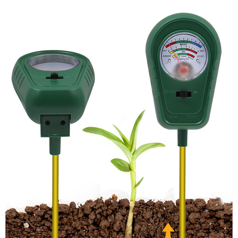 Three-in-one soil tester, fertility, humidity, pH, acidity and ...