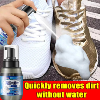 Shoe Whitener Cleansing for Sneakers,White Shoe Polish for Sneakers,White  Shoe Cleaner, Soft Brush Head, Shoe Cleaner Kit for White Shoes, Leather  Shoes,Sneakers,100ml 