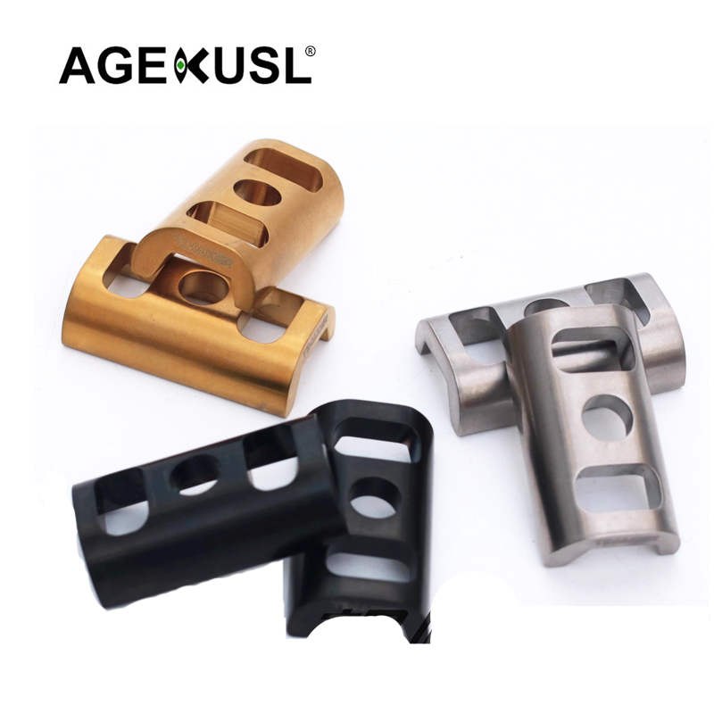 Agekusl Bike Hinge Clamp Plate Titanium Alloy C Buckle Hollowed Out Design For Brompton Folding