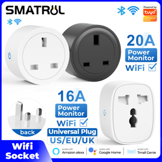 20A Tuya Zigbee Smart Plug Mini US Power Outlet Socket 4400W With Power  Monitor Remote Control Compatible With Alexa Google Home