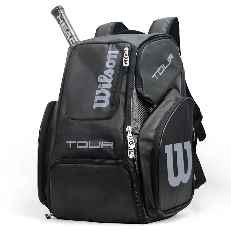 Wilson tour Tennis Bag Large Capacity Function Backpack Tennis Backpack Badminton Bag Shopee Singapore