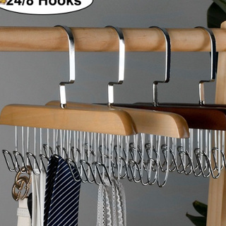 2pcs Foldable Multi-layer Clothes Hanger, Space Saving Underwear & Bra  Organizer, Adjustable Vest Hanger & Drying Rack For Dormitory Wardrobe