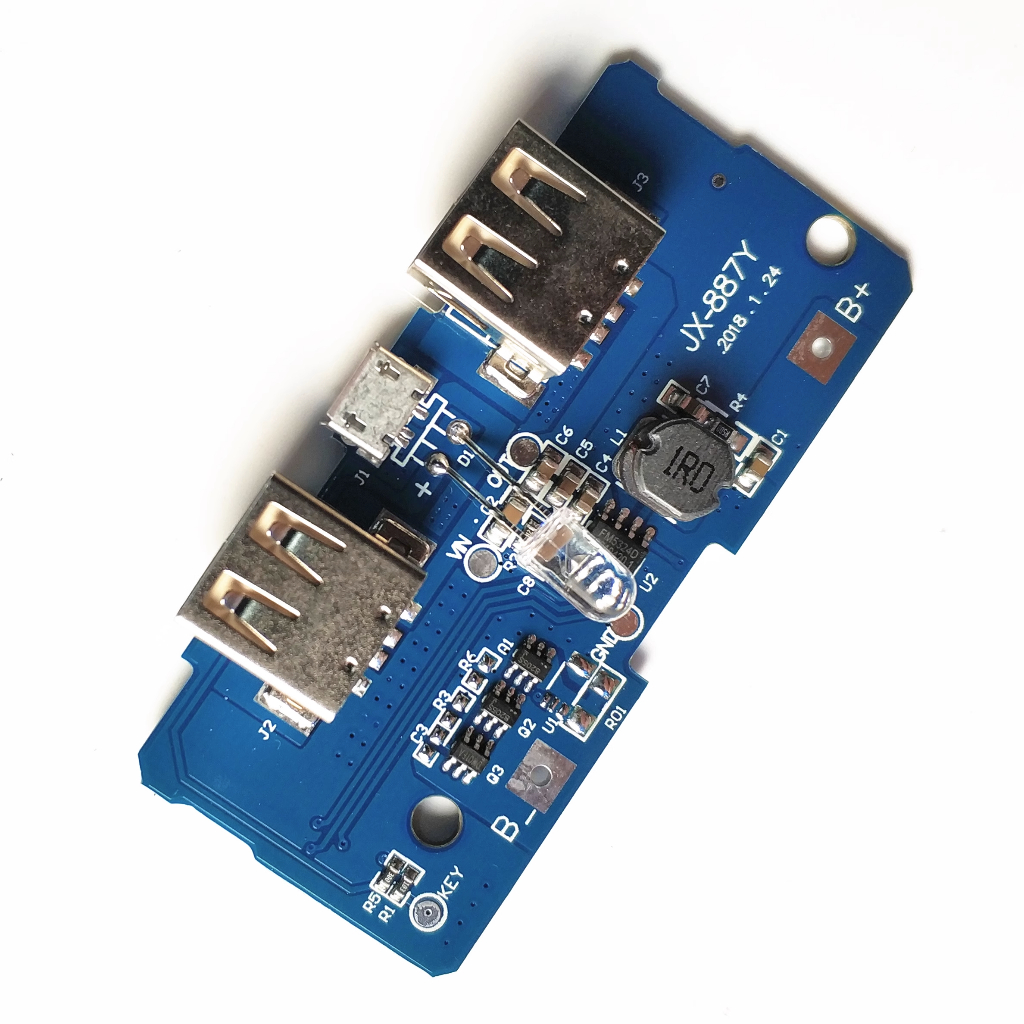 18650 Battery 3.7V to 5V2A Booster Module DIY Charging Treasure/Power