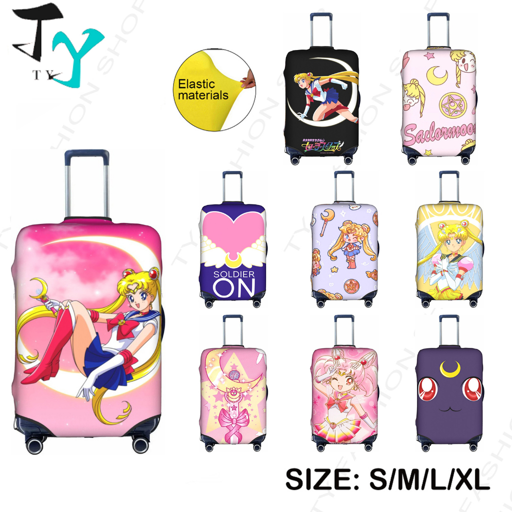 Sailor Moon Thickened Luggage Cover 18 24 28 32 Inch High Elastic