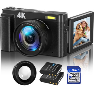 4K Digital Camera - 48MP HD Vlogging Camera with 16x Zoom, Compact for  Beginner Photography - Includes 32GB SD Card