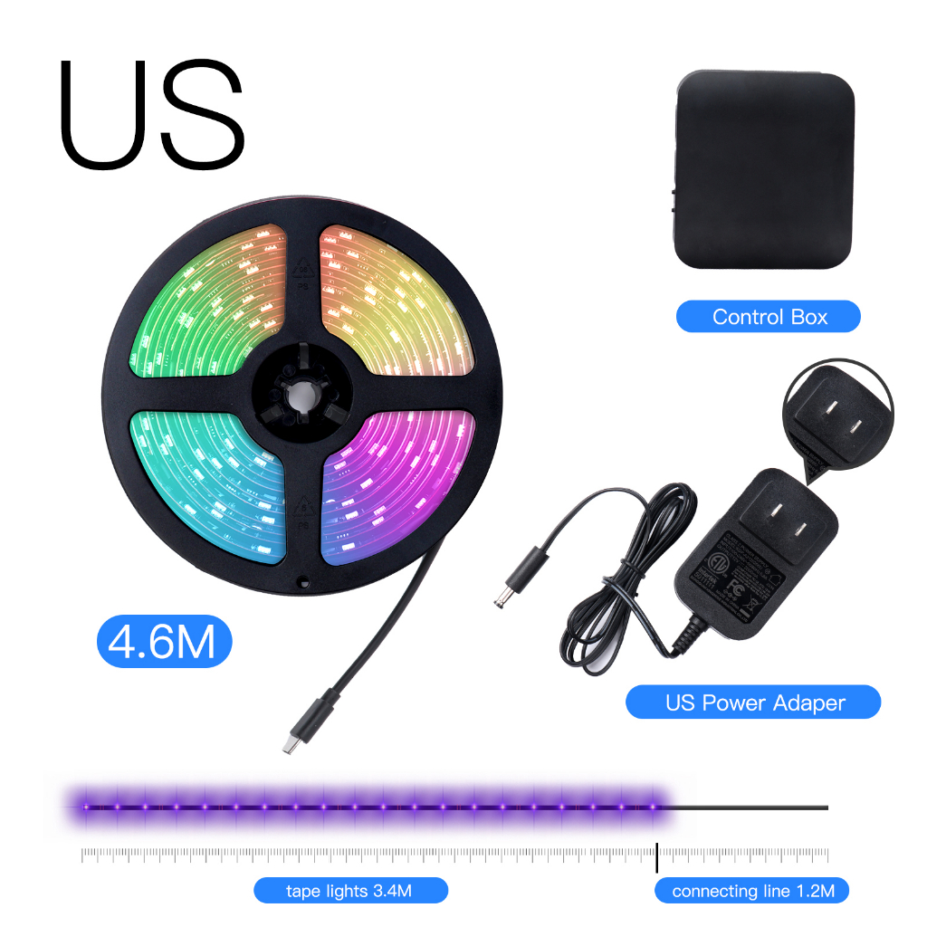 MOES Wifi Smart Ambient Lighting TV Backlight HDMI 2.0 Device Sync Box