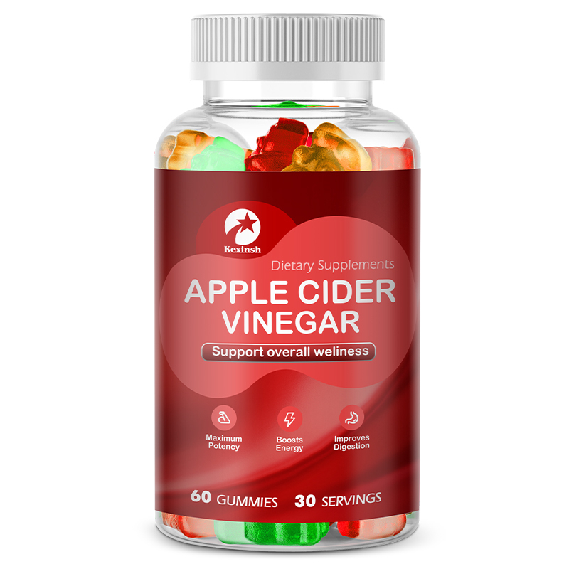 Kexinsh Apple Cider Vinegar Gummy for Flat Tummy Gummies Slimfast Apple