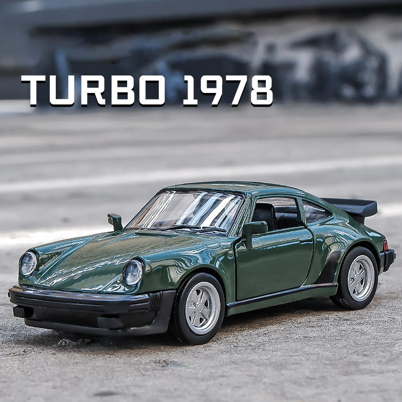 RMZ CITY 1:36 Porsche 911 Turbo 1978 Retro sports car Models Alloy