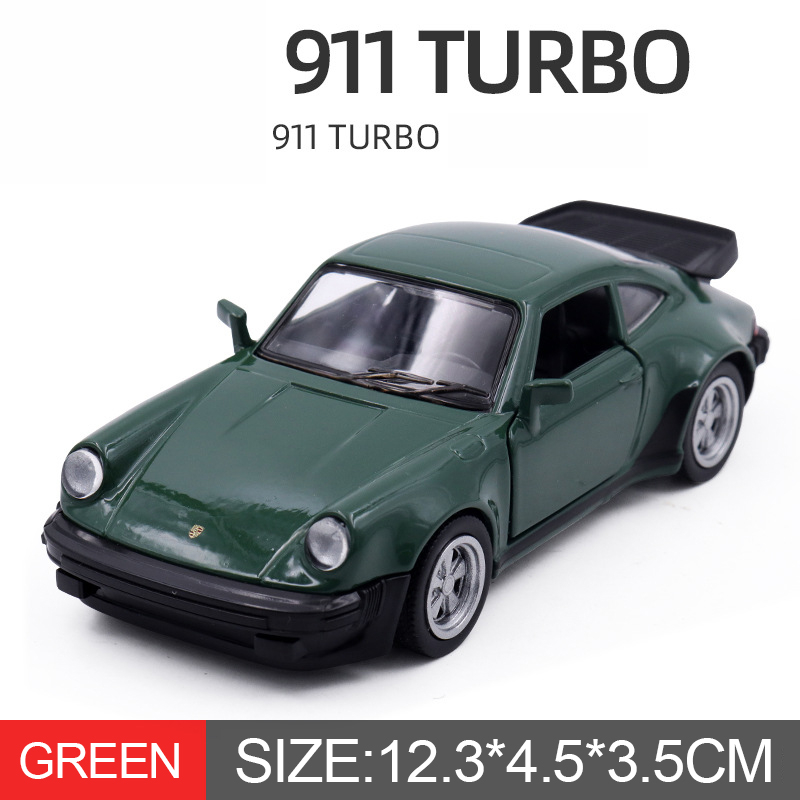 RMZ CITY 1:36 Porsche 911 Turbo 1978 Retro sports car Models Alloy