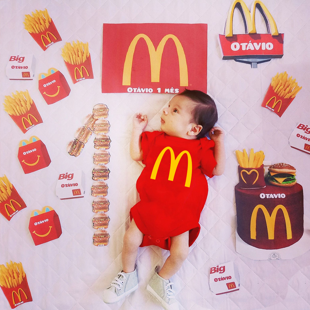Haginbaby Food Theme MCDO COSTUME BABY ONESIE Mcdo Outfit Baby