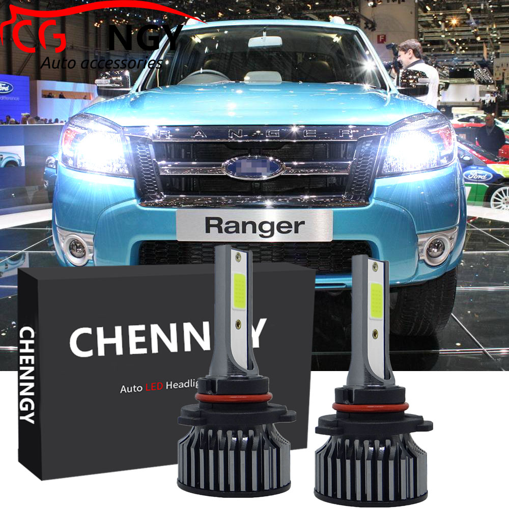 For Ford Ranger 2006-2012 (Head Lamp) - p1 6000K LED Bulbs Kit Replace ...