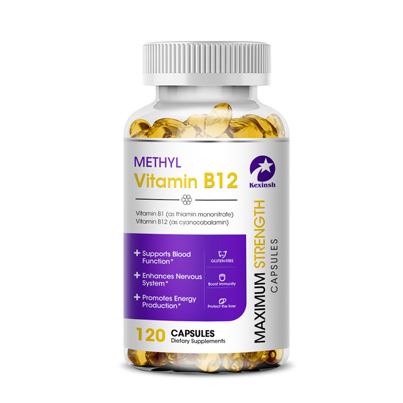 Kexinsh Vitamin B12 Capsules Original Methylcobalamin Relieves Upset