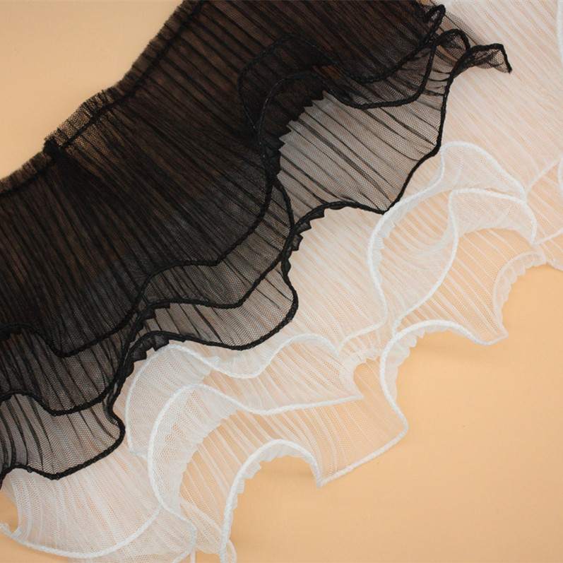 1-meter-length-12-centimeters-wide-black-and-white-embroidered-lace