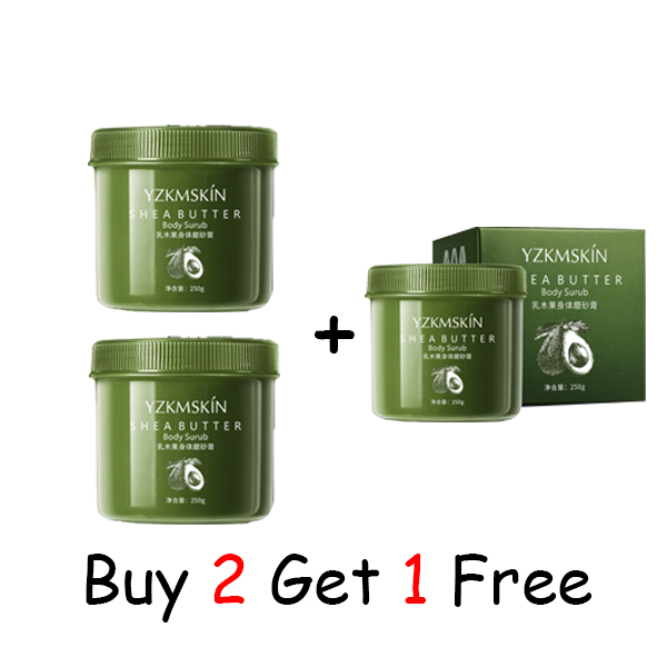 body scrub shea butter whitening scrub 250ml exfoliating scrub foot