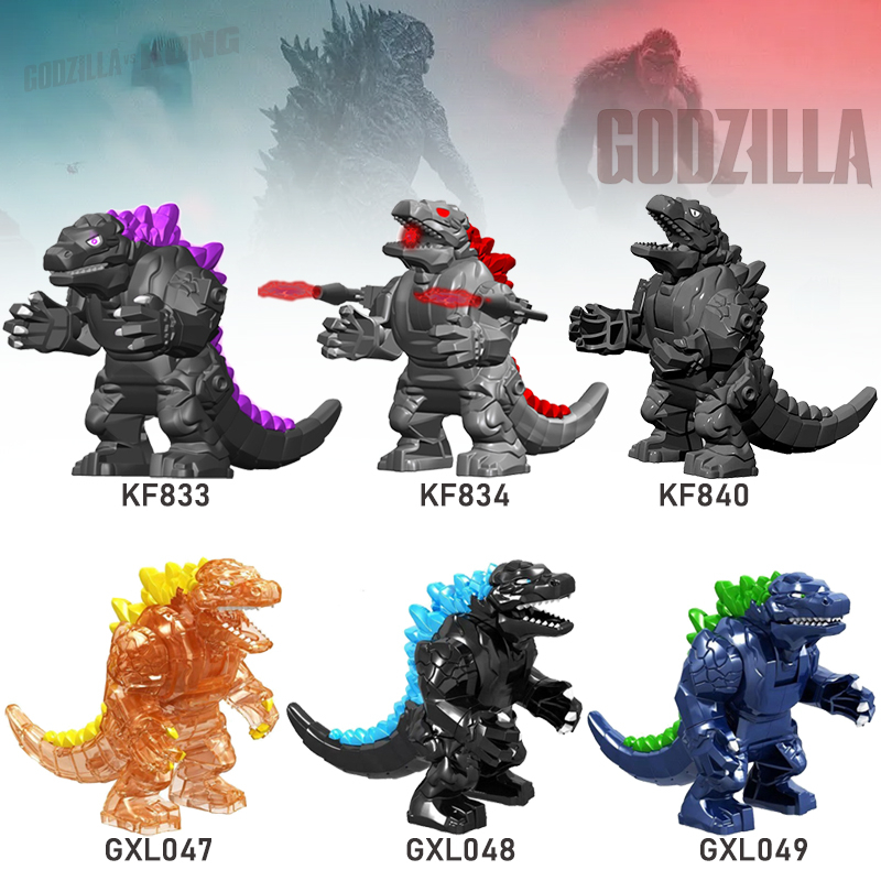 Building Blocks Monster Vs Godzilla Minifigures For Children Model